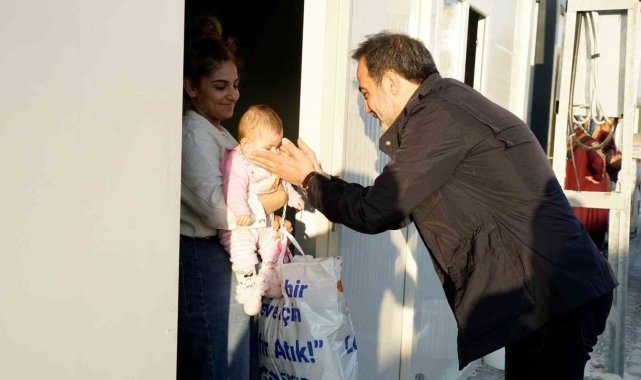 Konya Konteyner Kentte bayram öncesi çocuklar ve aileler unutulmadı