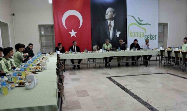 Konya'nın oda başkanları genç sporcularla bir araya geldi