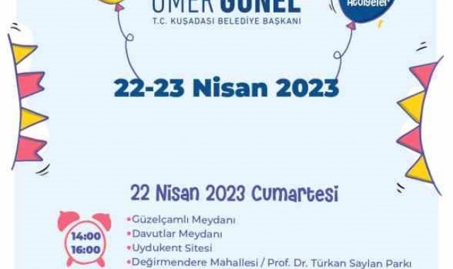 Kuşadalı çocuklar çifte bayram yapacak