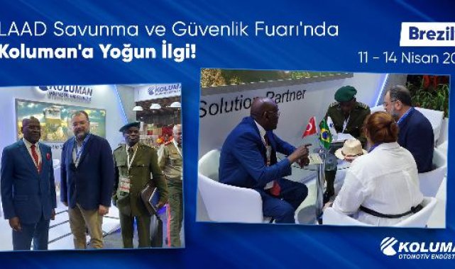 LAAD Savunma ve Güvenlik fuarında Koluman'a yoğun ilgi