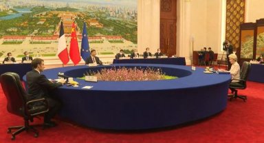 Leyen, Marcon ve Cinping, üçlü toplantı gerçekleştirdi