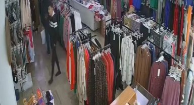 Mağazada terliği bırakıp, ayakkabıyı çaldı