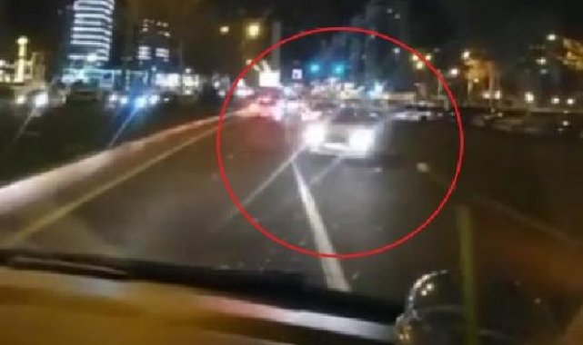 Makas atan sürücünün kazadan kıl payı kurtulduğu anlar kamerada