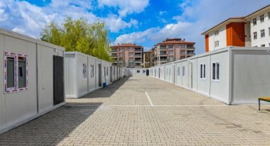 Malatya'da konteyner okullar hızla tamamlanıyor