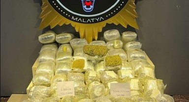 Malatya'da yolcu otobüsünde 51 kilo skunk ele geçirildi