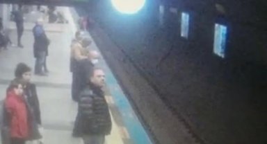 Maltepe'de metro raylarına atlayan üniversiteli yaralandı