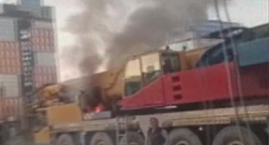 Maltepe'de vinç yangını: D-100 Karayolu'nda trafik yoğunluğu oluştu