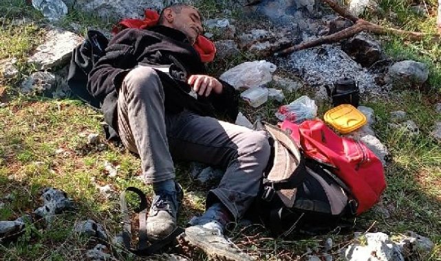 Mantar toplarken kayalıklardan düştü, 9 saatte kurtarıldı