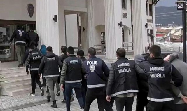 Muğla merkezli uyuşturucu operasyonunda gözaltı sayısı 31 oldu