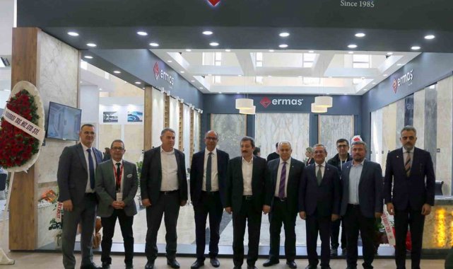 Muğla Valisi Tavlı Marble-İzmir fuarına katıldı