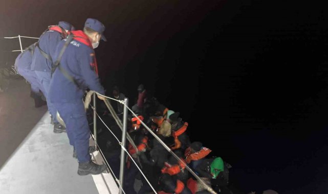 Muğla'da 47 düzensiz göçmen kurtarıldı