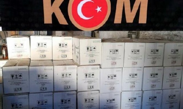 Muğla'da 7 bin 880 şişe sahte içki ele geçirildi