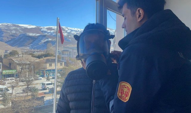 Muradiye'de yangın önleme tatbikatı yapıldı