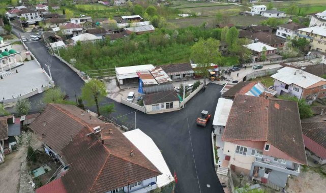 O mahalleye 3 bin 400 ton asfalt serimi yapıldı