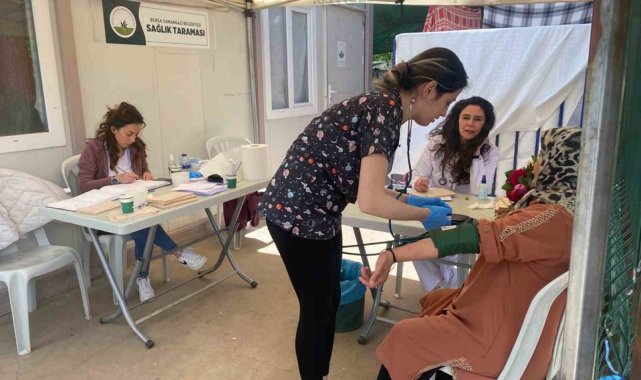Osmangazi'den deprem bölgesinde sağlık taraması