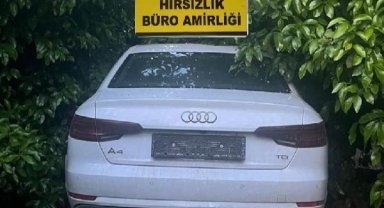 Osmaniye'den çaldıkları otomobili, Adana'da portakal bahçesine terk ettiler