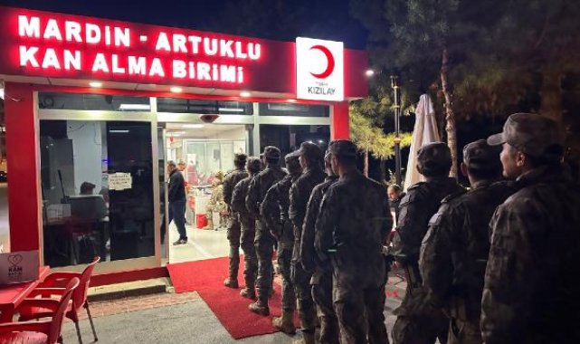 Özel harekattan Kızılay'a kan bağışı