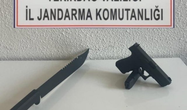 Pala ve silahlar ele geçirildi