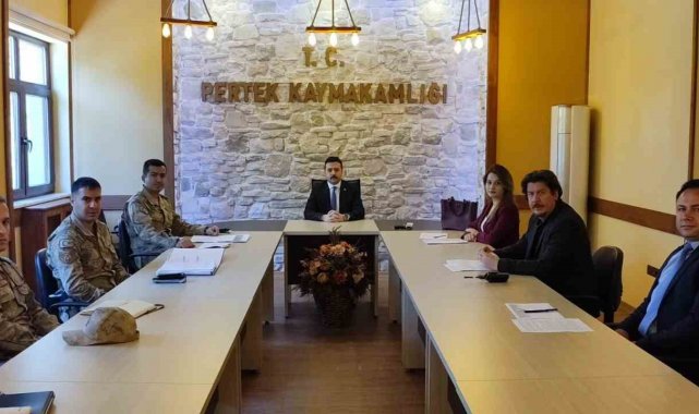 Pertek'te seçim güvenliği toplantısı yapıldı