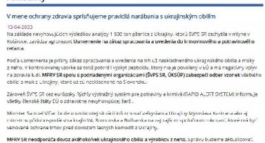 Polonya ve Macaristan'ın ardından Slovakya da Ukrayna tahıl ithalatını durdurdu