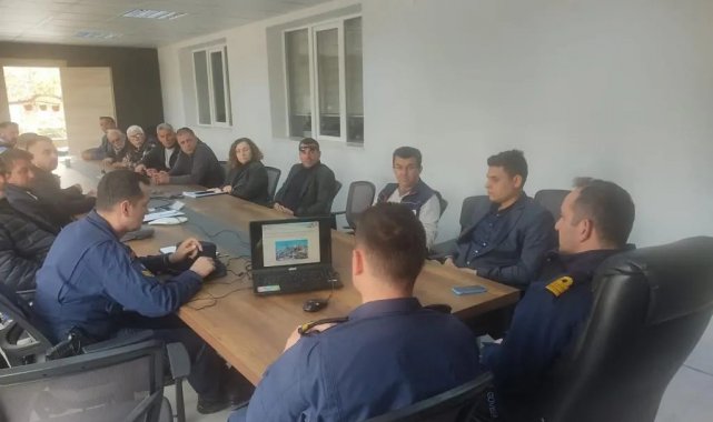 Sahil güvenlik, balıkçıları bilgilendirdi