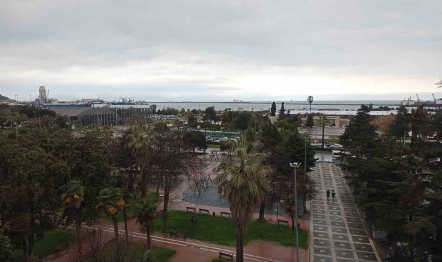 Samsun'da nisan yağmurları