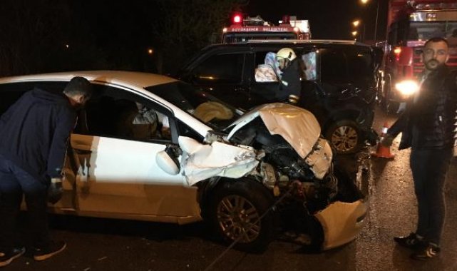 Samsun'da zincirleme kaza : 7 yaralı