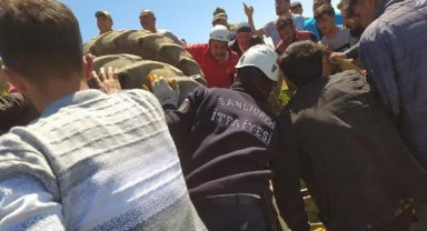 Şanlıurfa'da, devrilen traktörün sürücüsü öldü