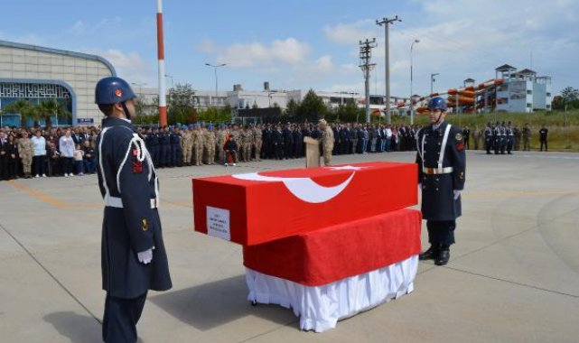Şehit astsubay, memleketine uğurlandı