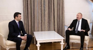 Selçuk Bayraktar, Azerbaycan Cumhurbaşkanı Aliyev'i ziyaret etti