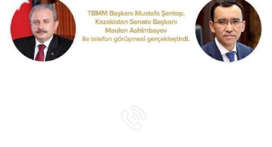 Şentop, Kazakistan Senato Başkanı Ashimbayev ile görüştü