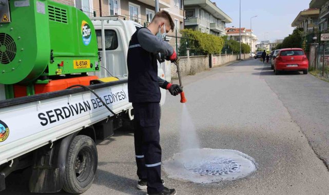 Serdivan Belediyesi'nden çevre dostu ilaçlama