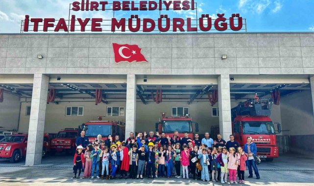 Siirt itfaiyesinden öğrencilere eğitim