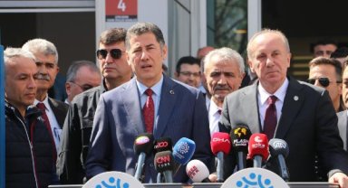 Sinan Oğan'dan Muharrem İnce'ye 'seçim güvenliği' ziyareti