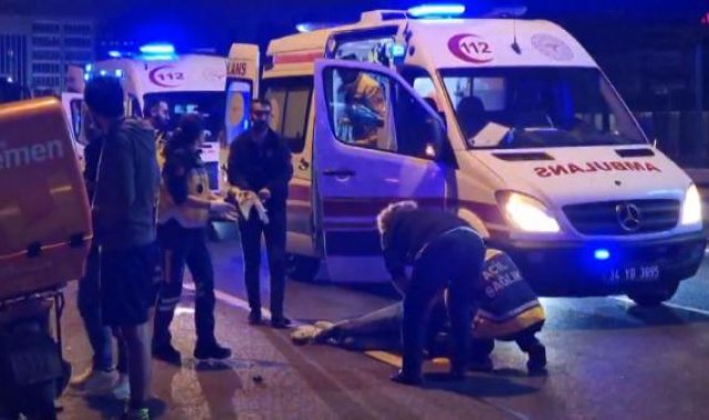 Şişli D-100 Karayolu'nda motosiklet kazası: 2 yaralı
