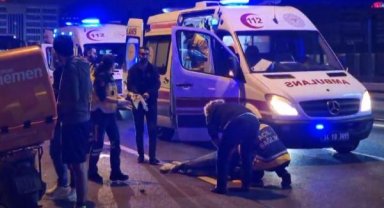 Şişli D-100 Karayolu'nda motosiklet kazası: 2 yaralı