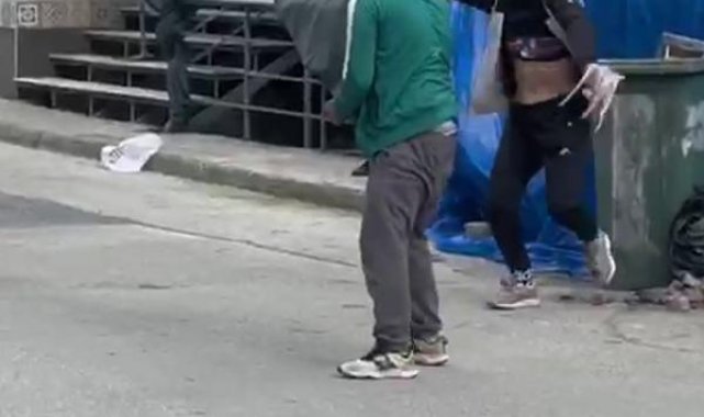Sokakta kavga eden çift polise direndi; koca tutuklandı