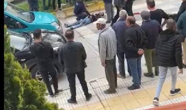 Sokaktaki silahlı kavga kamerada: 2 yaralı