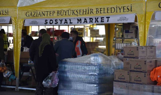 Sosyal marketler depremzedelerin ihtiyaçlarını karşılıyor