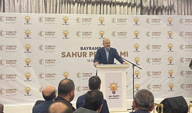 Süleyman Soylu Bayrampaşa'da düzenlenen sahur programına katıldı