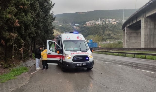 Takla atan otomobilden burnu bile kanamadan çıktı