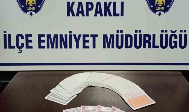 Tekirdağ'da kumar oynanan işletmeye baskın