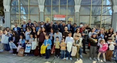 Tekirdağ'daki 77 yıllık bayram geleneği, çocukları sevindirdi