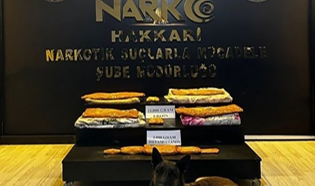 Tekstil ürünlerinin içerisine gizlenen 13 kilo uyuşturucu ele geçirildi
