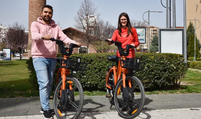 Tepebaşı Belediyesi'nden istasyondan bağımsız elektrikli bisiklet, 'Tripy'