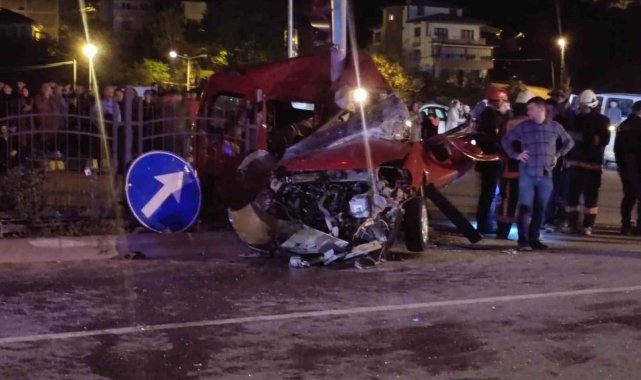 Trabzon'da trafik kazası: 1 ölü, 1 yaralı