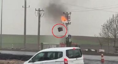 Trafo alev alev yandı