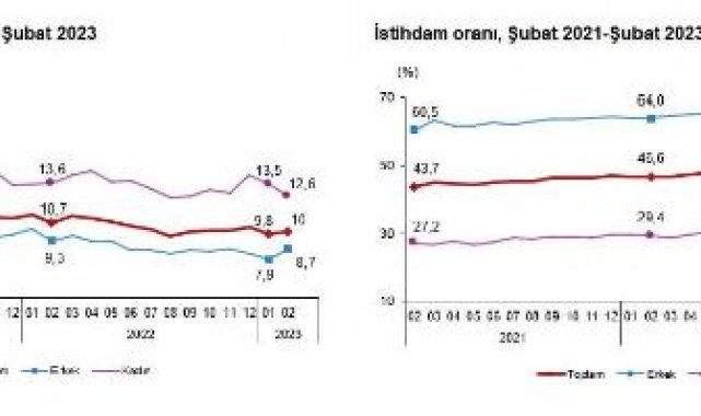 TÜİK: İşsizlik oranı şubatta arttı