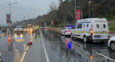Üsküdar'da İETT otobüsüne çarpan motosikletli hayatını kaybetti