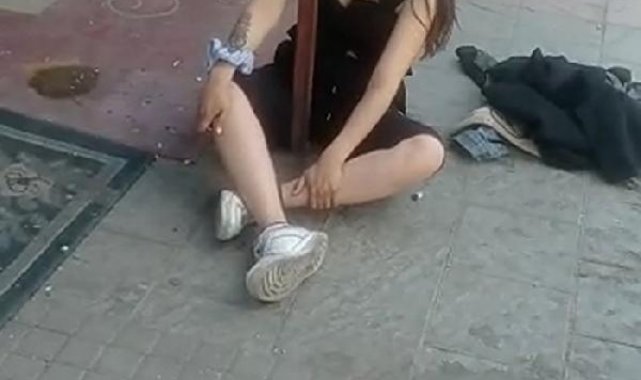 Uyuşturucunun etkisindeki kız, güçlükle ikna edilip hastaneye götürüldü